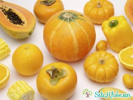 Thực phẩm màu cam chứa nhiều chất dinh dưỡng tốt cho mắt