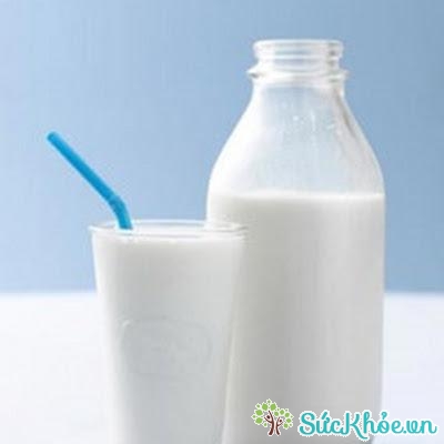 Sữa lạnh trị ngộ độc thực phẩm