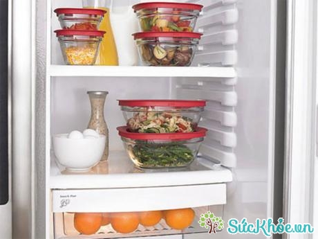 Bảo quản thức ăn trong tủ lạnh phòng chống ngộ độc thực phẩm