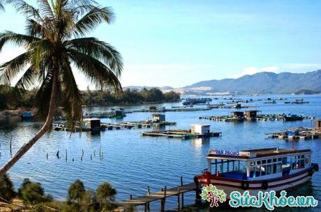 Vịnh Vân Phong thu hút nhiều khách du lịch vởi vẻ đẹp thơ mộng của sông nước