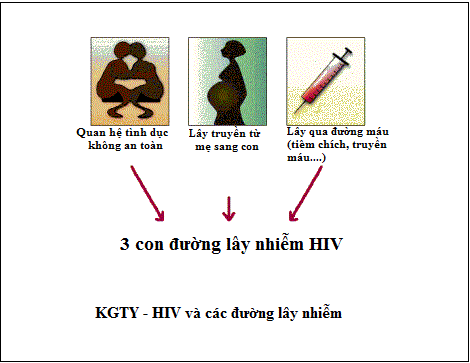 3 con đường lây nhiễm bệnh HIV/AIDS