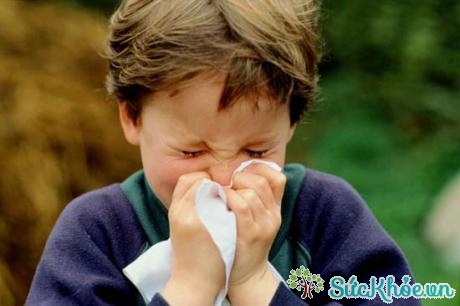 Nghẹt mũi là triệu chứng viêm họng cấp ở trẻ