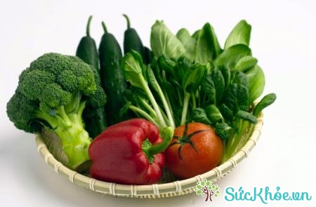 Rau xanh cũng là thực phẩm tốt cho người bệnh tim