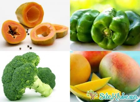 Rau quả và trái cây chứa nhiều vitamin C rất tốt cho trẻ