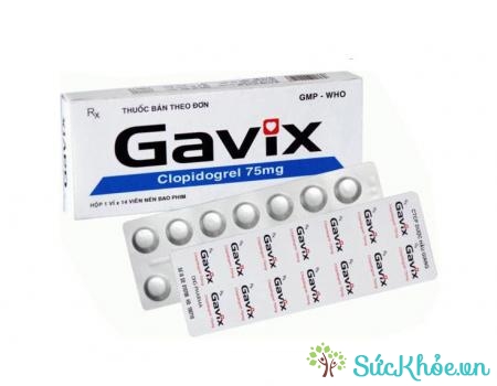 Gavix là thuốc chống kết tập tiểu cầu, tác động bằng sự biến đổi không hồi phục thụ thể ADP tiểu cầu