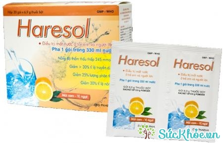 Haresol là thuốc giúp bù nước và chất điện giải