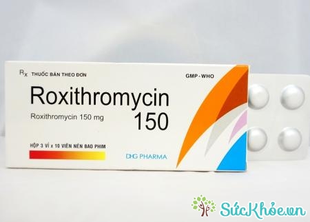 Roxithromycin dùng điều trị các nhiễm khuẩn do các vi khuẩn nhạy cảm gây ra