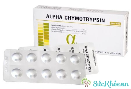 Alpha chymotrypsin có tác dụng chống viêm ở các khoa nội, sản, ngoại, tai...