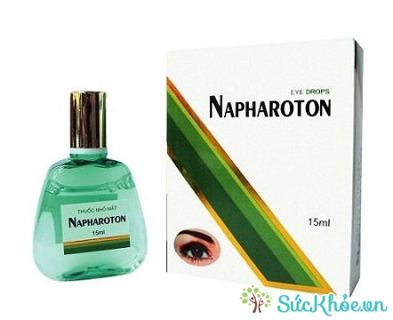 Napharoton với tác dụng trị mỏi mắt, xung huyết kết mạc