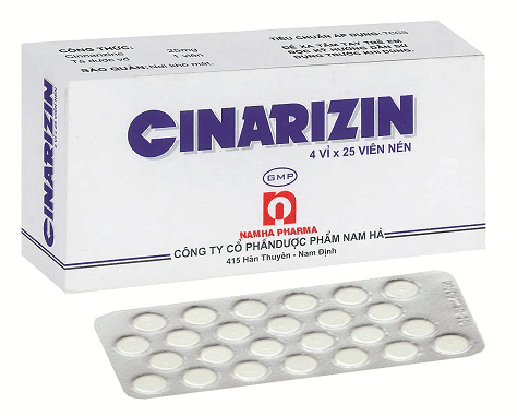 Cinarizin là thuốc có công dụng tăng tuần hoàn não