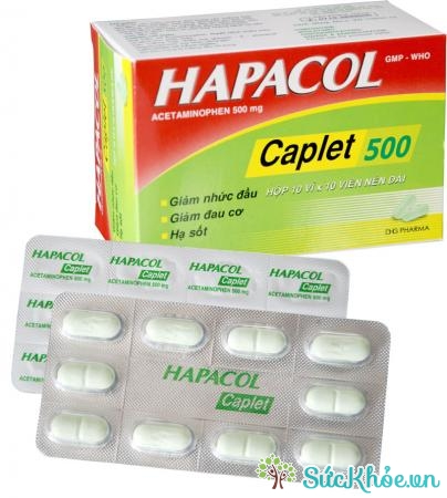 Hapacol Caplet 500 là thuốc có tác dụng điều trị các triệu chứng đau hiệu quả