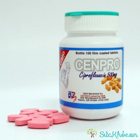Cenpro lọ 100 viên dùng để tránh phát triển vi khuẩn kháng Ciprofloxacin