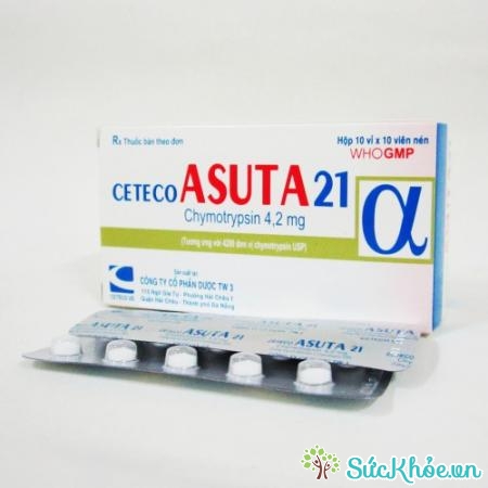 Ceteco Asuta 21 được chỉ định điều trị kháng viêm, chống phù nề