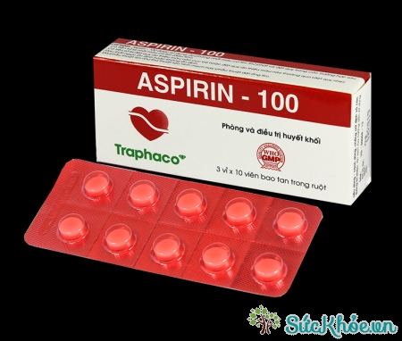 Aspirin 100 được sử dụng dự phòng nhồi máu cơ tim thứ phát hiệu quả
