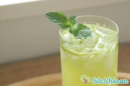 Sugar - free frozen mint lemonade