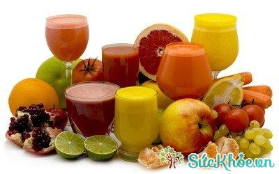 Nước ép trái cây bổ sung vitamin và khoáng chất