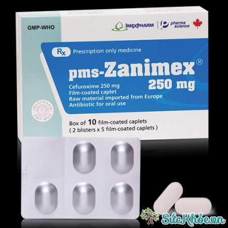 Thuốc pms-Zanimex 250 điều trị nhiễm trùng đường hô hấp