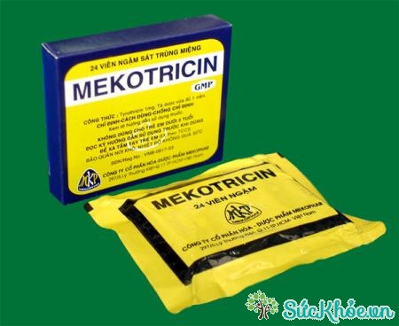 Mekotricin là thuốc dùng điều trị tại chỗ các nhiễm khuẩn niêm mạc