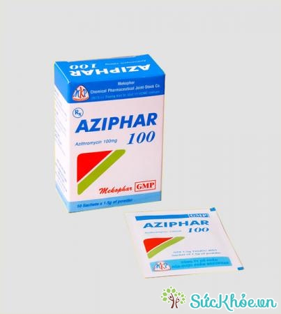 Aziphar 100 thuốc điều trị nhiễm khuẩn do vi khuẩn nhạy cảm