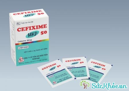 Thuốc Cefixime MKP 50 điều trị nhiễm khuẩn đường hô hấp, đường tiết niệu