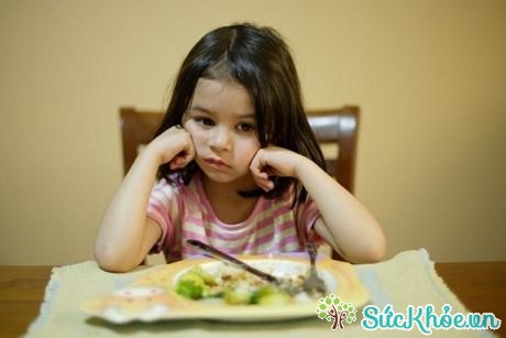 Hệ tiêu hóa không khỏe mạnh khiến bé ăn không ngon miệng 