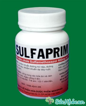 Thuốc Sulfaprim điều trị nhiễm khuẩn do vi khuẩn nhạy cảm với cotrimoxazole