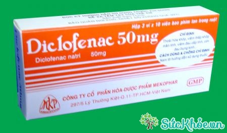 Diclofenac 50mg là thuốc điều trị thoái hóa khớp, viêm khớp mạn tính