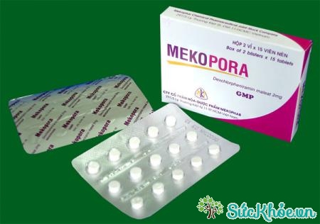 Thuốc Mekopora điều trị triệu chứng các biểu hiện dị ứng khác nhau