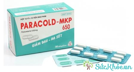 Thuốc Paracold - MKP 650 có tác dụng giảm đau, hạ sốt