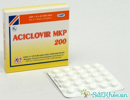 Aciclovir MKP 200 là thuốc điều trị Herpes simplex và Herpes zoster