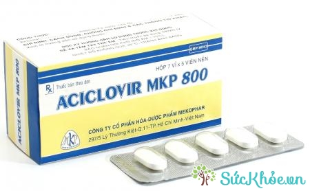 Thuốc Aciclovir MKP 800 điều trị nhiễm Herpes zoster cấp tính