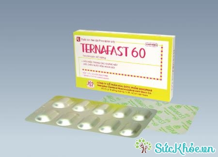 Ternafast 60 là thuốc điều trị triệu chứng trong viêm mũi dị ứng theo mùa