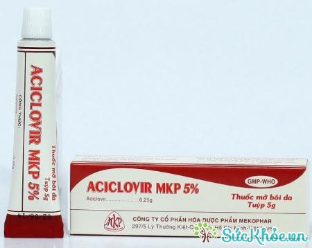 Aciclovir MKP 5% là thuốc chỉ định trong trường hợp nhiễm Herpes simplex