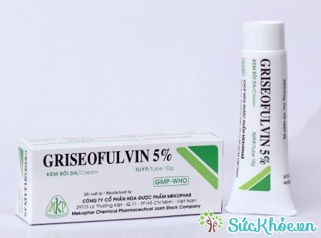 Thuốc Griseofulvin 5% điều trị các bệnh nấm ngoài da, tóc, lông, móng