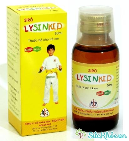 Lysinkid là thuốc bổ giúp kích thích ăn cho trẻ em, thanh thiếu niên