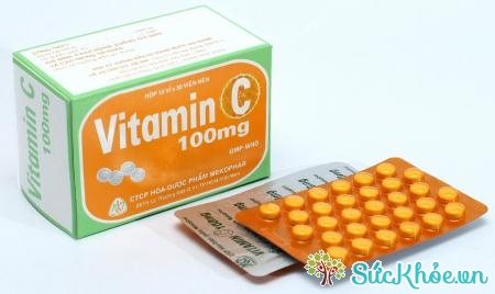 Vitamin C 100mg điều trị bệnh do thiếu vitamin C