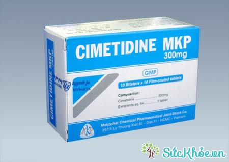 Cimetidine MKP 300mg điều trị loét dạ dày tá tràng, trào ngược dạ dày thực quản