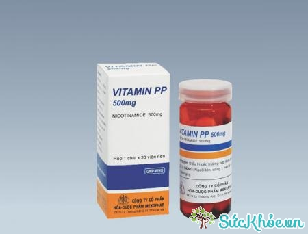 Vitamin PP 500mg là thuốc điều trị các trường hợp thiếu Nicotinamide