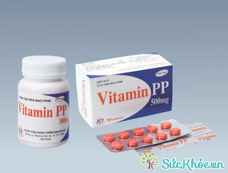 Vitamin PP 500mg điều trị các trường hợp thiếu Nicotinamide