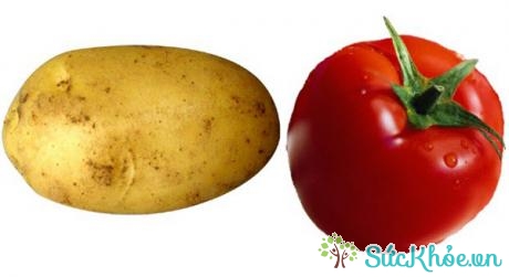 Khoai tây (khoai lang) và Cà chua ăn cùng nhau dễ đau bụng, tiêu chảy