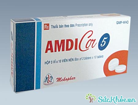 Amdicor 5 là thuốc điều trị tăng huyết áp, dự phòng bệnh đau thắt ngực ổn định