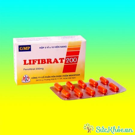 Thuốc Lifibrat 200mg điều trị chứng tăng cholesterol máu