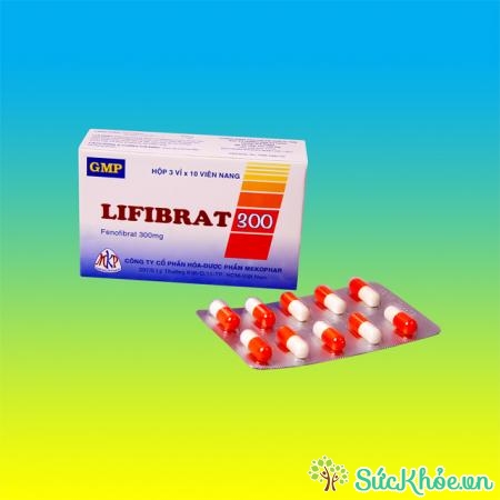 Lifibrat 300mg là thuốc điều trị chứng tăng cholesterol máu