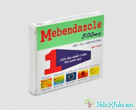 Thuốc Mebendazole 500mg điều trị các trường hợp nhiễm giun