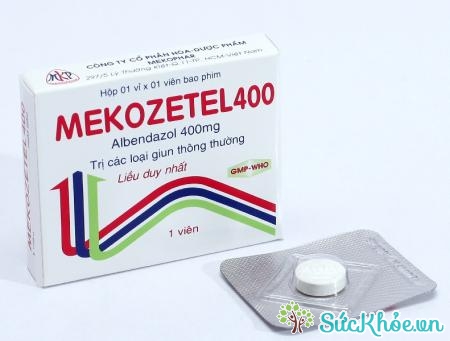 Mekozetel 400 là thuốc điều trị nhiễm một hoặc nhiều loại ký sinh trùng