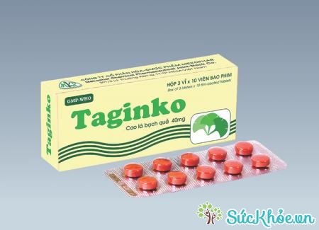 Taginko là thuốc điều trị triệu chứng suy giảm trí năng, bệnh suy tuần hoàn não