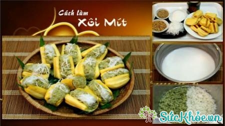 Cách làm xôi mít lá dứa thơm ngon