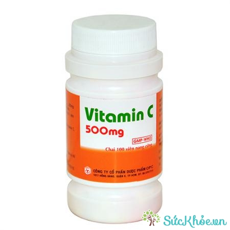 Vitamin C 500mg (nang cứng) điều trị bệnh Scorbut và các bệnh do thiếu vitamin C