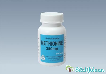 Methionine 250mg giúp điều trị các chứng vàng da, viêm gan, xơ gan