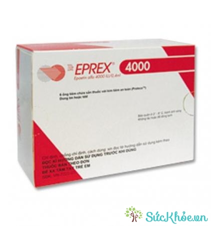 Eprex là thuốc điều trị thiếu máu do suy thận mạn, thiếu máu ở bệnh nhân thiếu máu